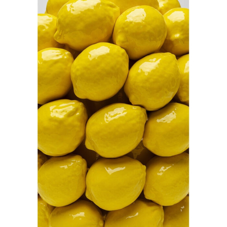 Vază Decorativă Lemon Juice 31x31x40 cm, Porcelană Galben Intens Lucios, Luxos - Kare Design [3]