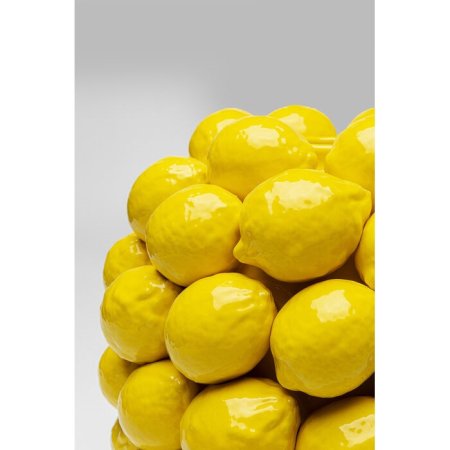 Vază Decorativă Lemon Juice 31x31x40 cm, Porcelană Galben Intens Lucios, Luxos - Kare Design [2]