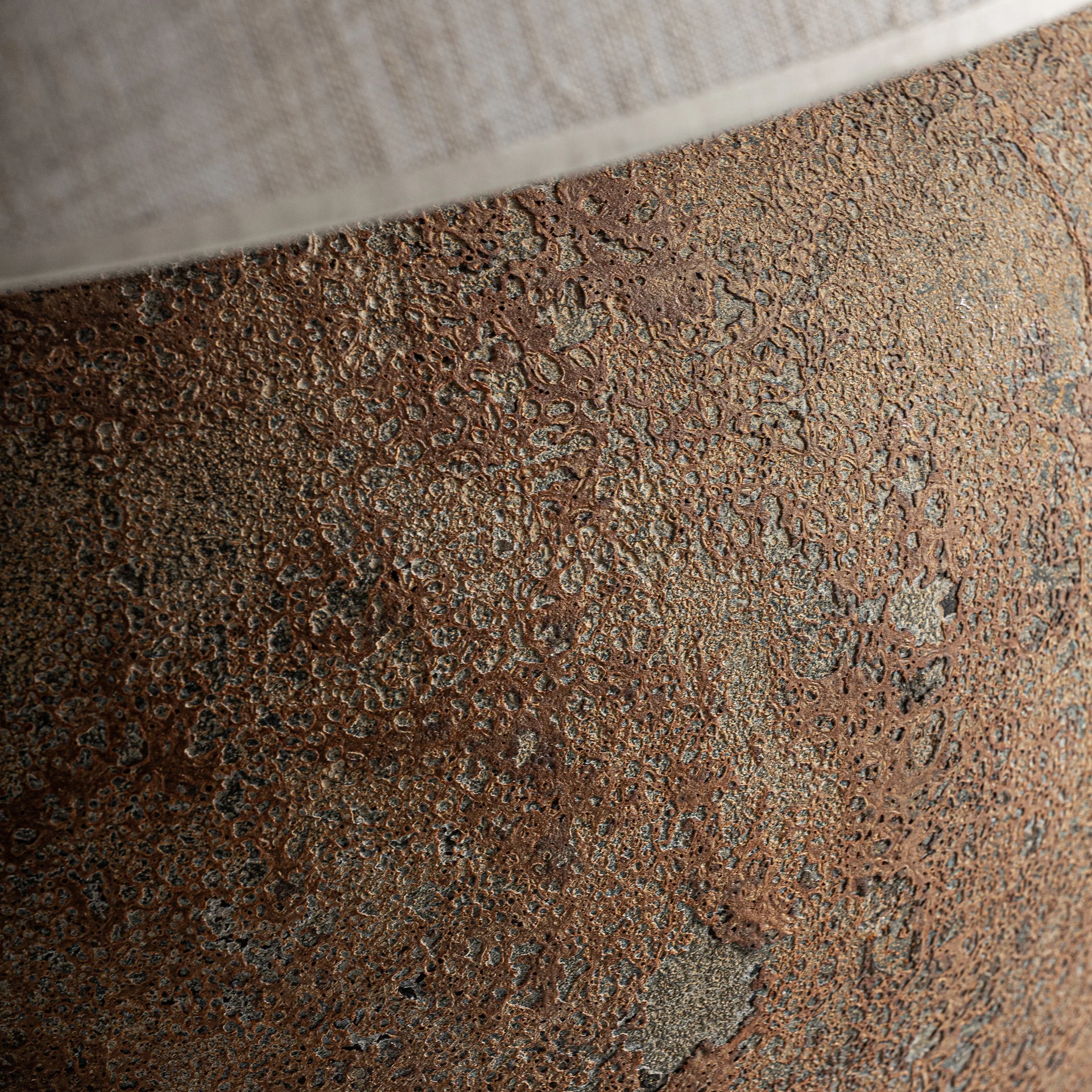 Veioza din Bumbac si Ceramica, Tonuri Maronii, 60x60x100 cm - VicalHome 35741 [8]