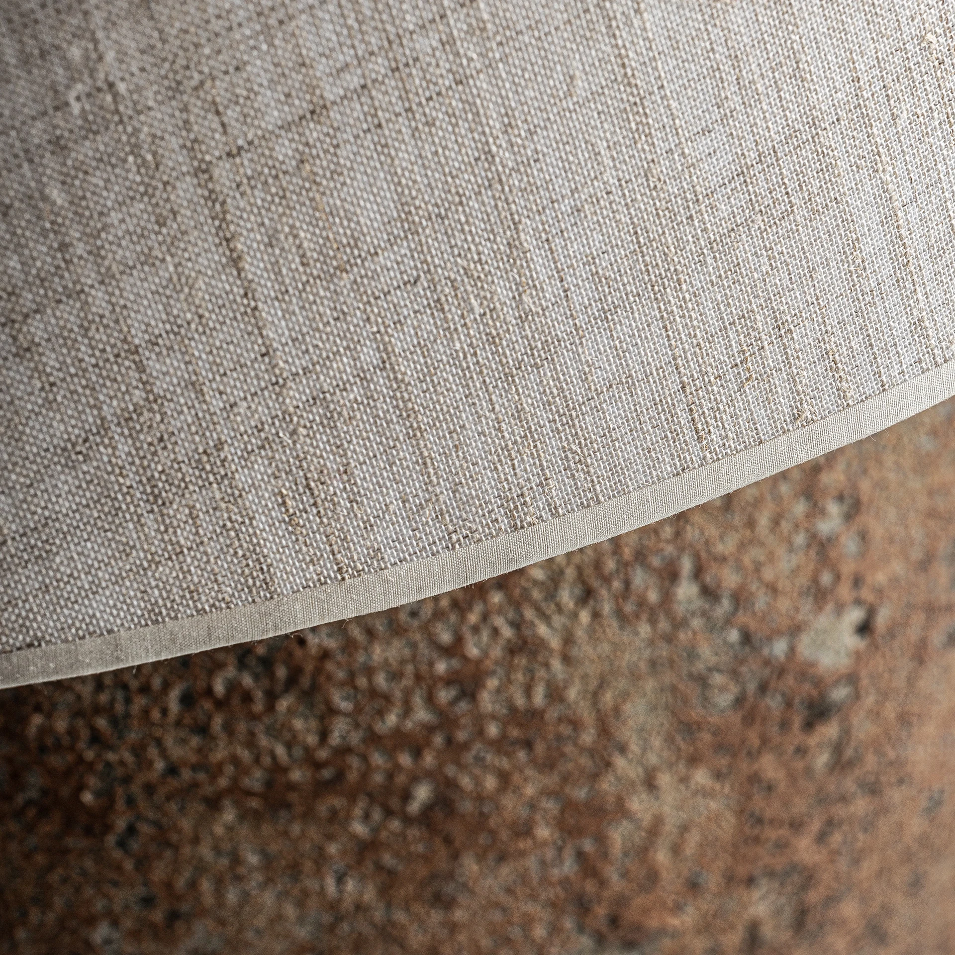 Veioza din Bumbac si Ceramica, Tonuri Maronii, 60x60x100 cm - VicalHome 35741 [5]