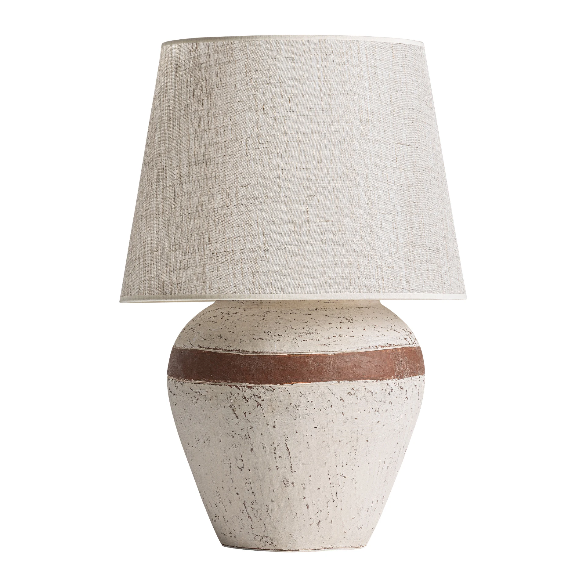 Produse - Veioza din In si Teracota, 40x40x73 cm - VicalHome 38066