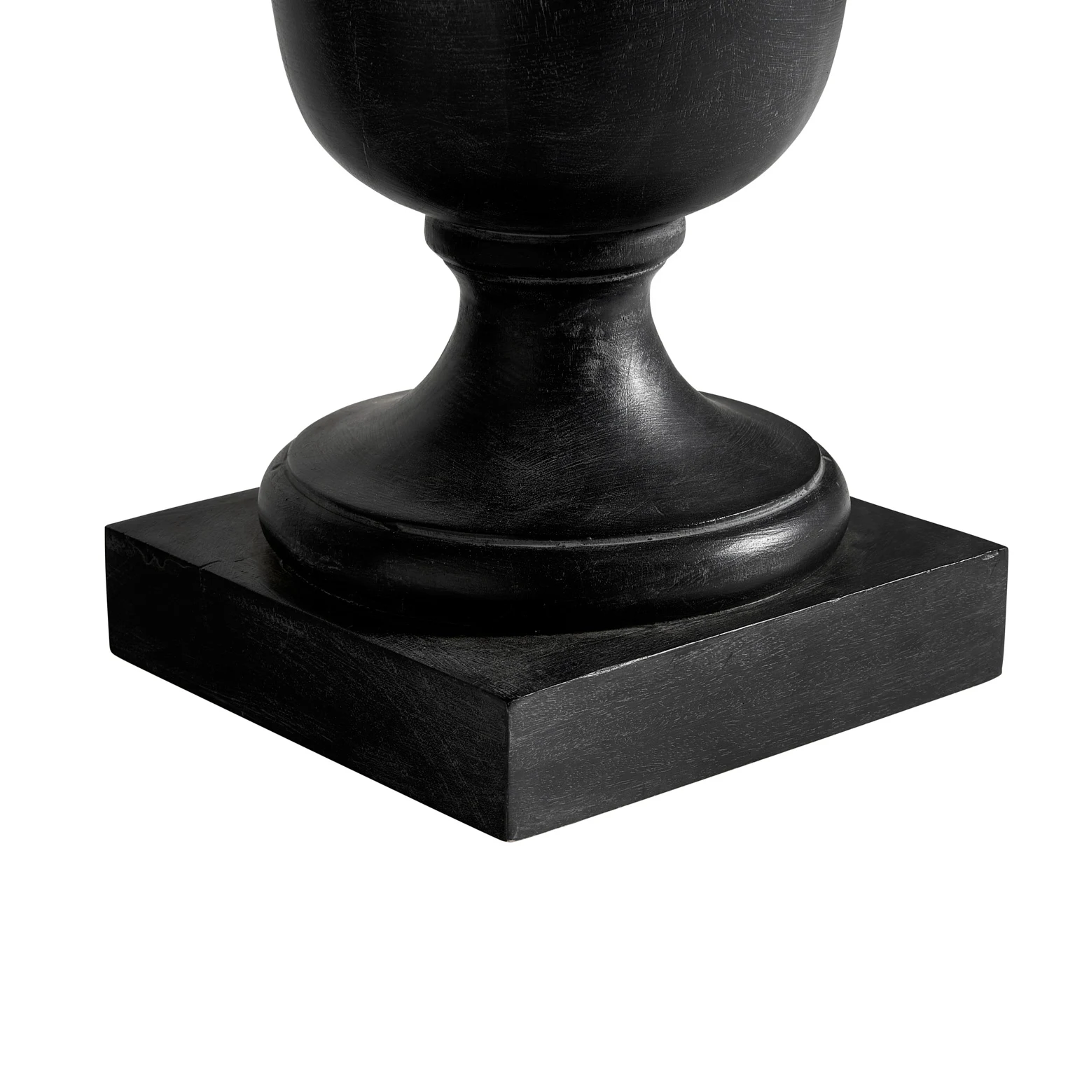 Veioza din Lemn de Mango si Bumbac, Negru, 50x50x80 cm, Stil Provensal - VicalHome 29537 [13]