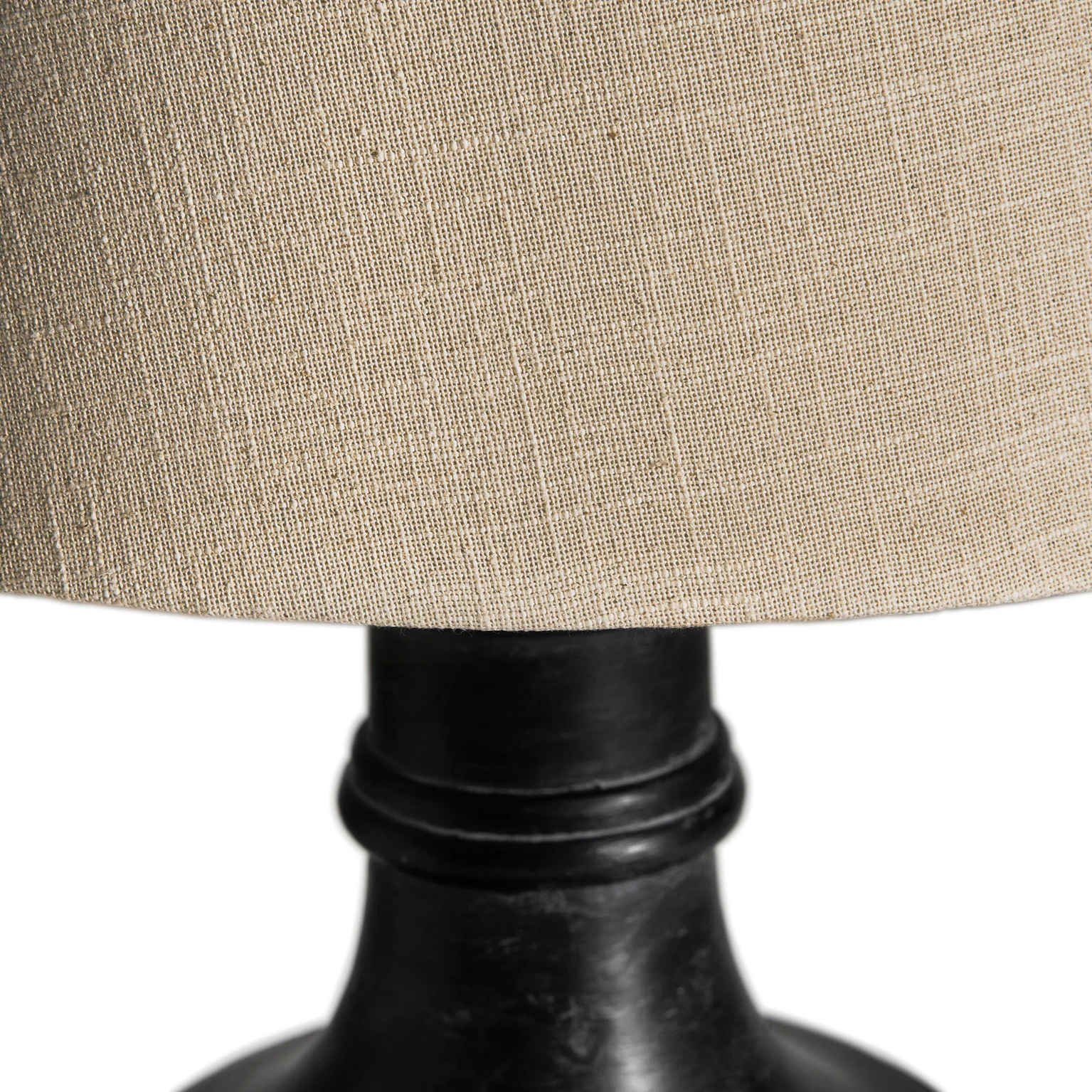 Veioza din Lemn de Mango si Bumbac, Negru, 50x50x80 cm, Stil Provensal - VicalHome 29537 [15]