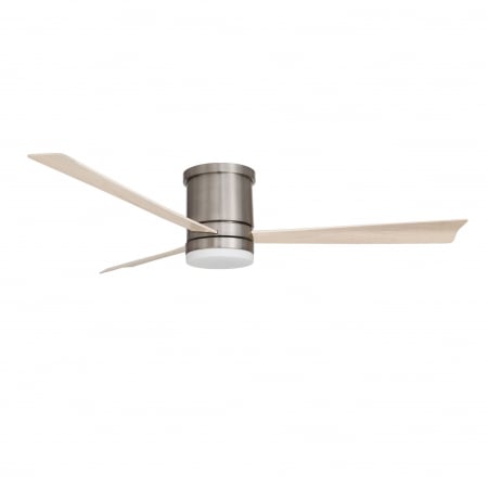 Plafoniere LED - Ventilator cu LED alb/nichel Jamin, Ø 132 cm, baza din otel, lame din placaj, 9953016 - Novaluce