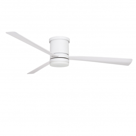 Ventilator cu LED alb/nichel Jamin, Ø 132 cm, baza din otel, lame din placaj, 9953015 - Novaluce [0]
