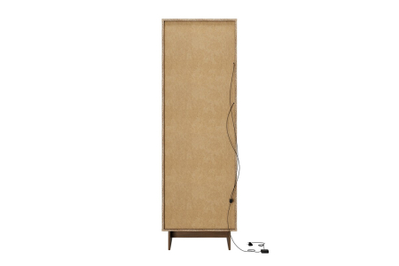 Vitrina Yori Villa 52.6 cm, cu 1 Ușă și 3 Sertare, Nuc Villa - COMAD [3]
