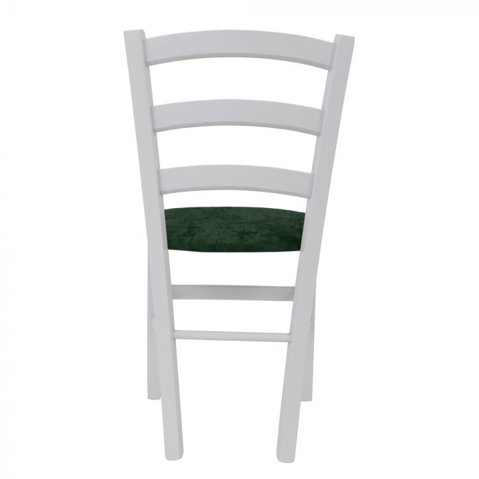 Scaun Paesana, cadru fag, culoare alb, material stofa E57 verde [4]