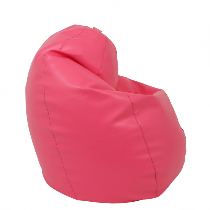 Mara - fotoliu puff - imitatie piele - roz [3]