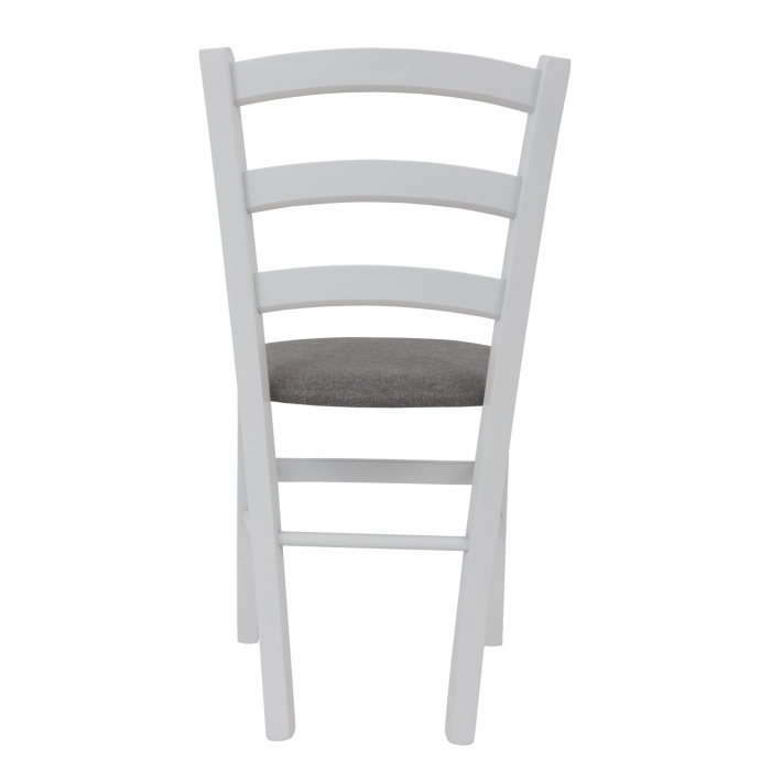 Scaun Paesana, cadru fag, culoare alb, material stofa S21 gri [4]