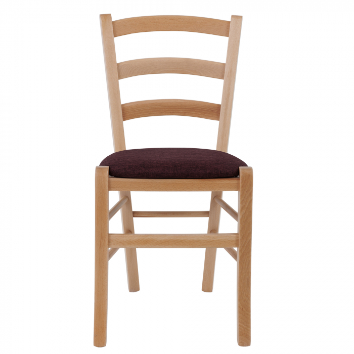 Scaun Paesana, cadru fag, material stofa S78 bordo [2]