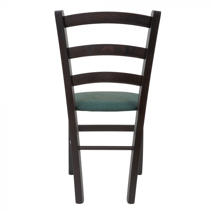 Scaun Paesana, cadru fag, culoare wenge, material stofa K12 turcoaz [4]
