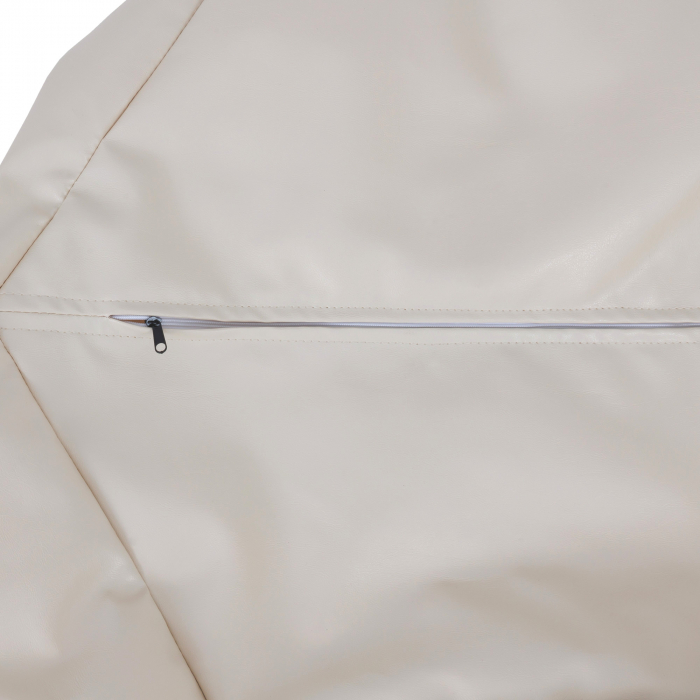 Mara - fotoliu puff - imitatie piele - crem [4]
