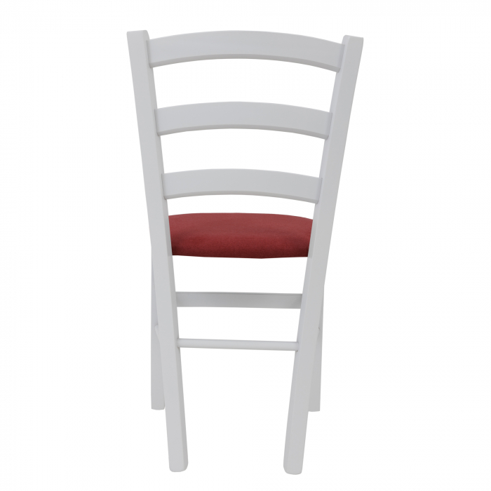 Scaun Paesana, cadru fag, culoare alb, material stofa K14 cranberry [4]