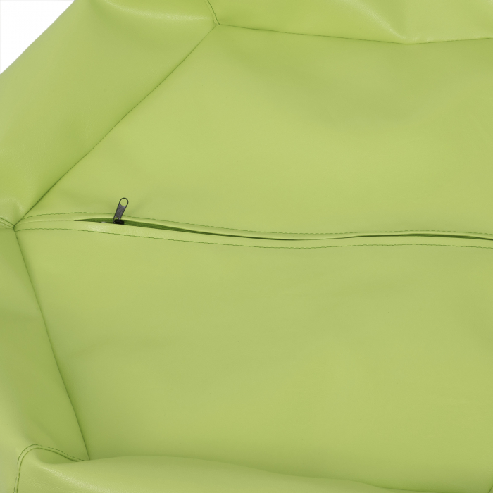 Mara - fotoliu puff - imitatie piele - verde [4]