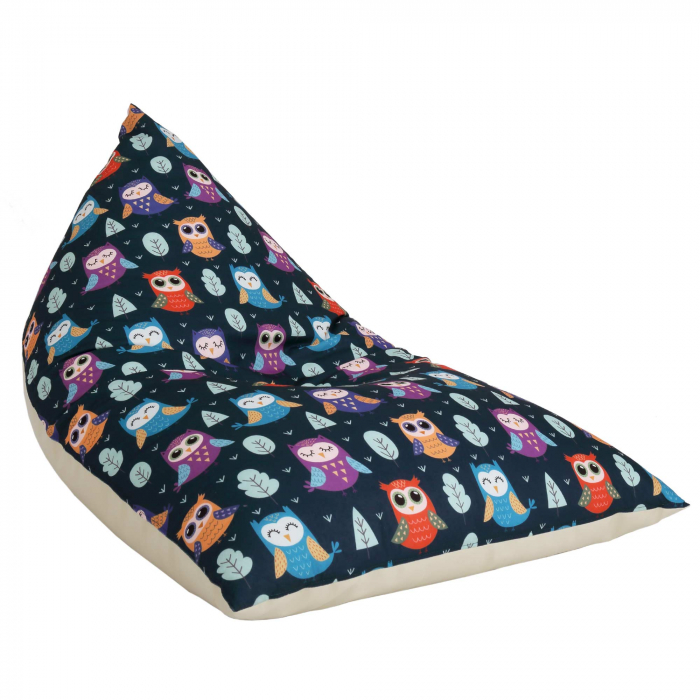 Bean bag Relax - Bufnite - Imitatie piele crem [1]