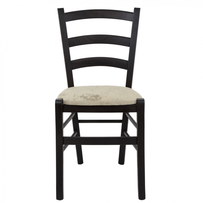 Scaun Paesana, cadru fag, culoare wenge, material stofa E04 crem [2]