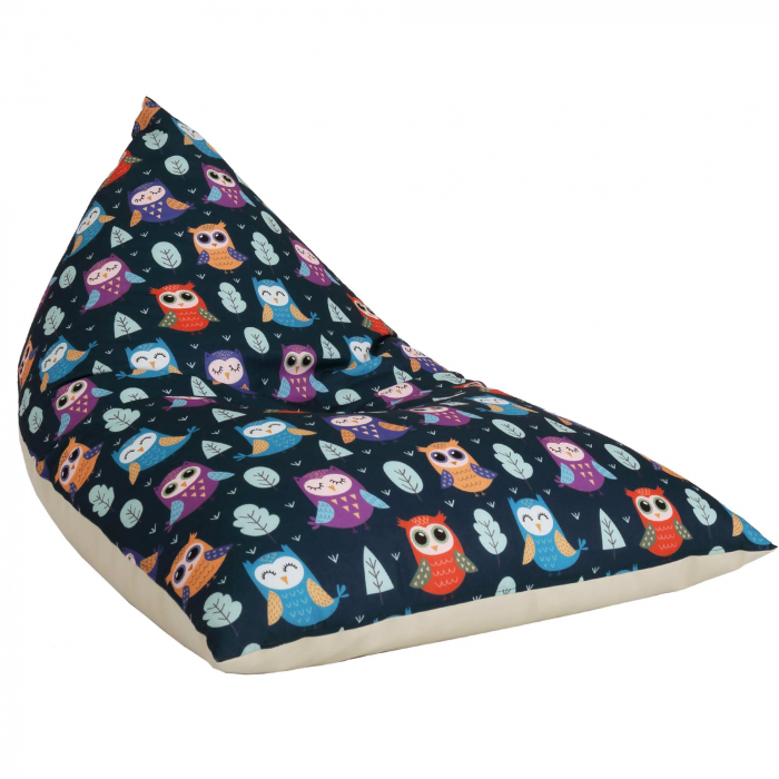 Bean bag Relax - Bufnite - Imitatie piele crem [2]