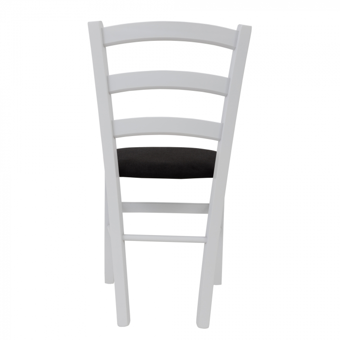 Scaun Paesana, cadru fag, culoare alb, material stofa K6 negru [4]