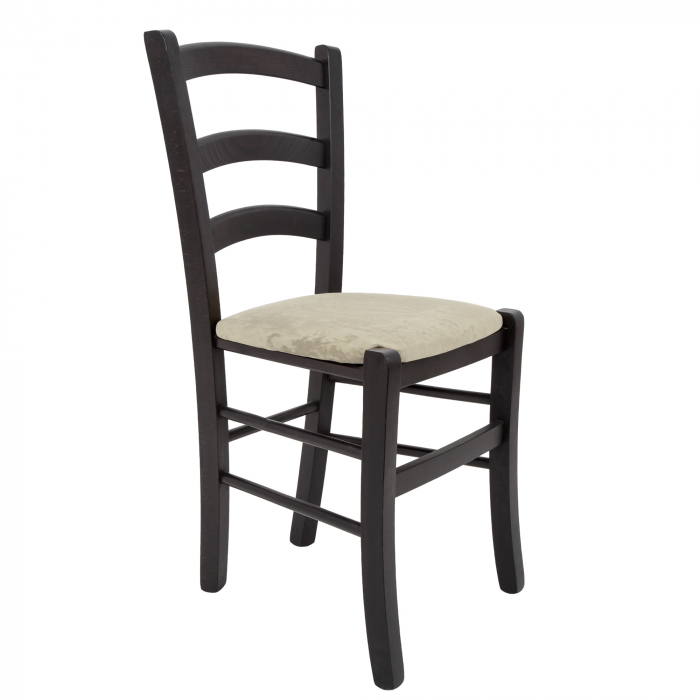 Scaun Paesana, cadru fag, culoare wenge, material stofa E04 crem [5]