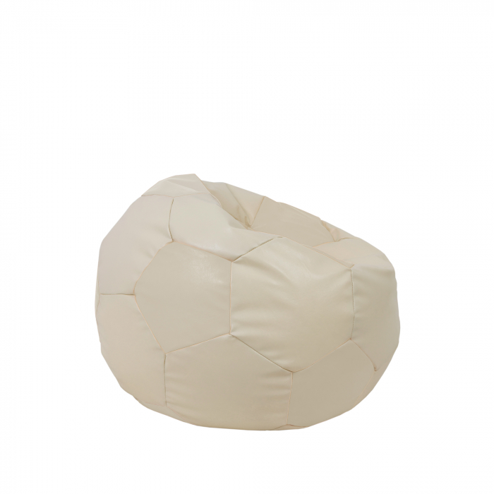 Baby Ball - fotoliu puf - imitatie piele crem [2]