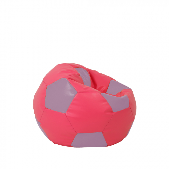 Baby Ball - fotoliu puf - imitatie piele roz/mov [2]