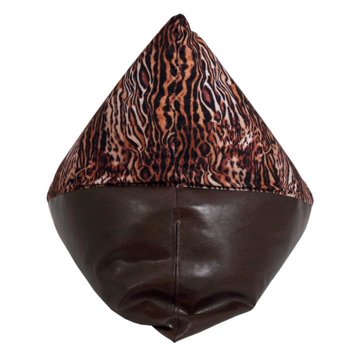 Bean bag Relax - Blana tigru - Imitatie piele maro [6]