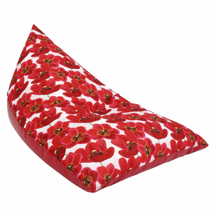 Bean bag Relax - Lalele - Imitatie piele rosu [2]