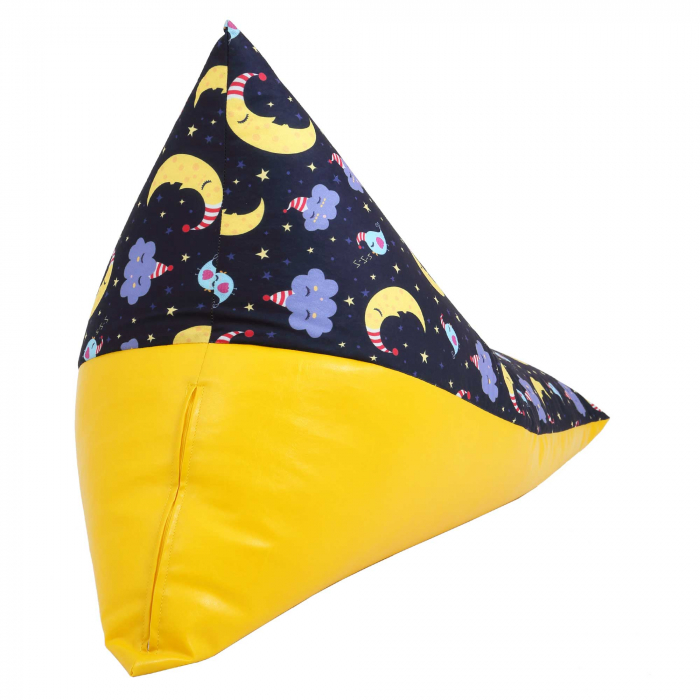 Bean bag Relax -  Luna - Imitatie piele galben [6]