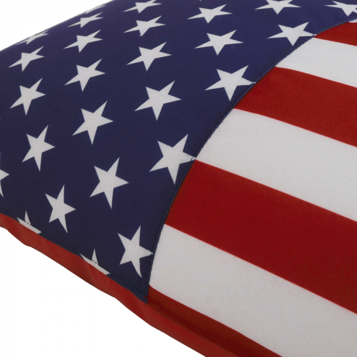 Bean bag Relax - Steag USA - Imitatie piele rosu [9]