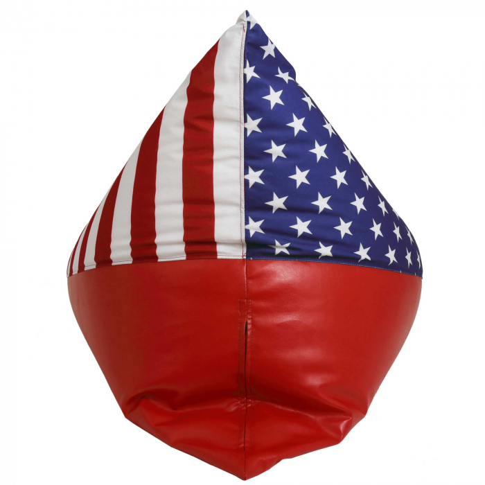 Bean bag Relax - Steag USA - Imitatie piele rosu [6]
