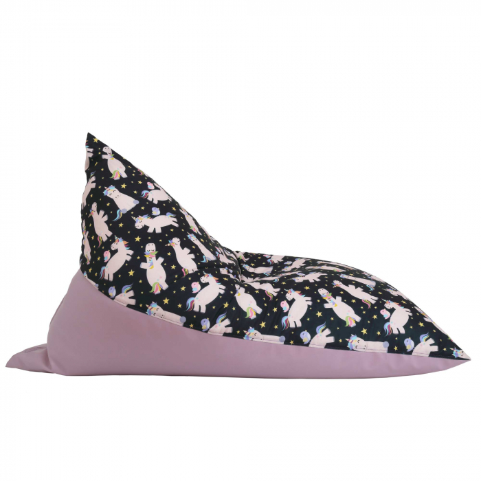 Bean bag Relax - Unicorni - Imitatie piele mov [3]