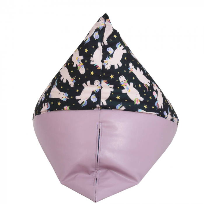 Bean bag Relax - Unicorni - Imitatie piele mov [5]