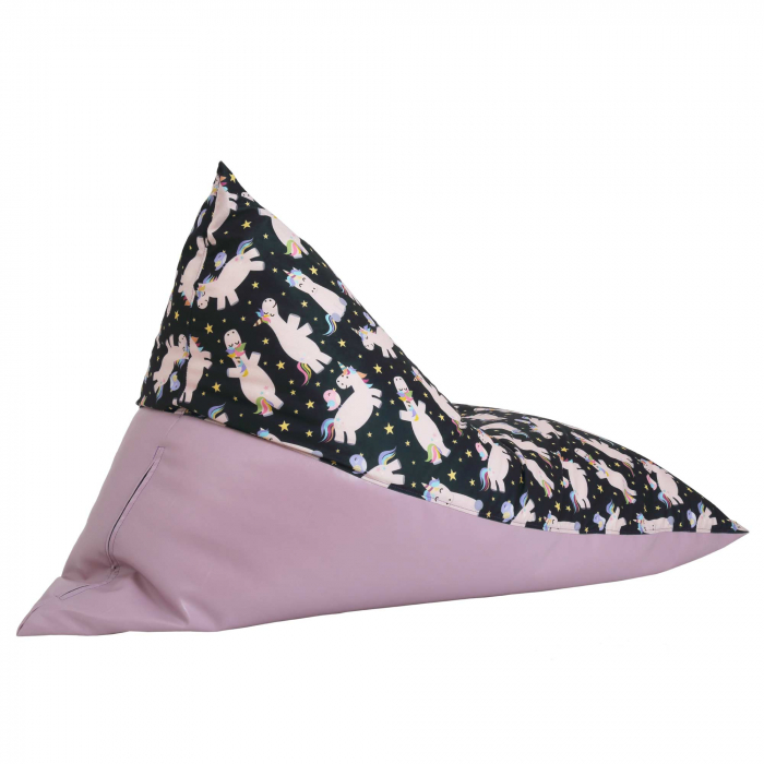Bean bag Relax - Unicorni - Imitatie piele mov [4]