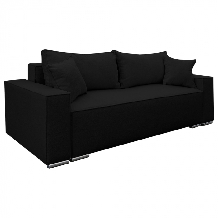 Canapea extensibila Nube cu lada de depozitare, N100 negru, 230x100x82 [1]