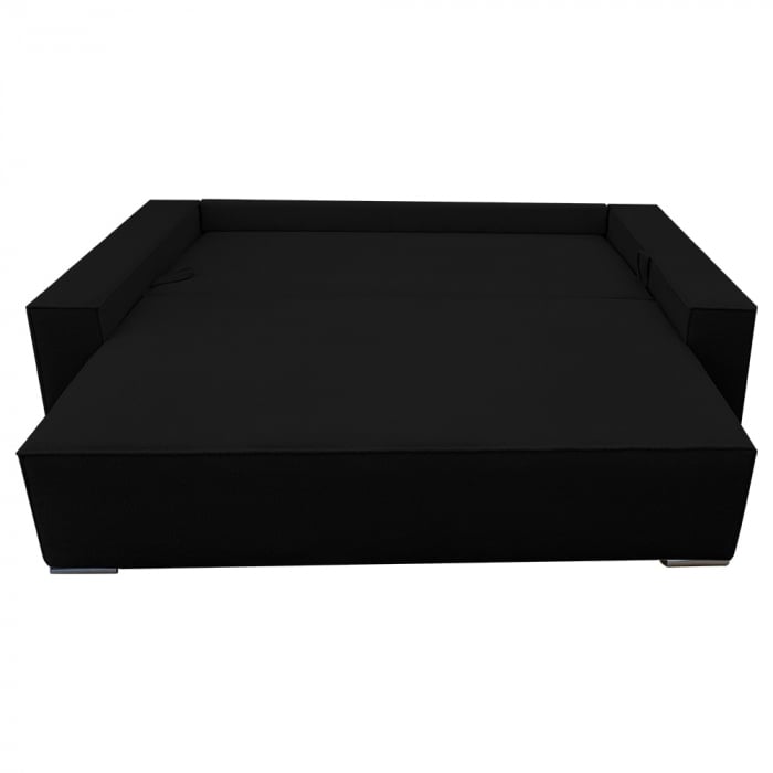 Canapea extensibila Nube cu lada de depozitare, N100 negru, 230x100x82 [4]