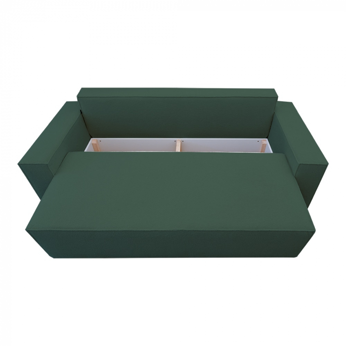 Canapea extensibila Nube cu lada de depozitare, N34 verde marin, 230x100x82 [5]