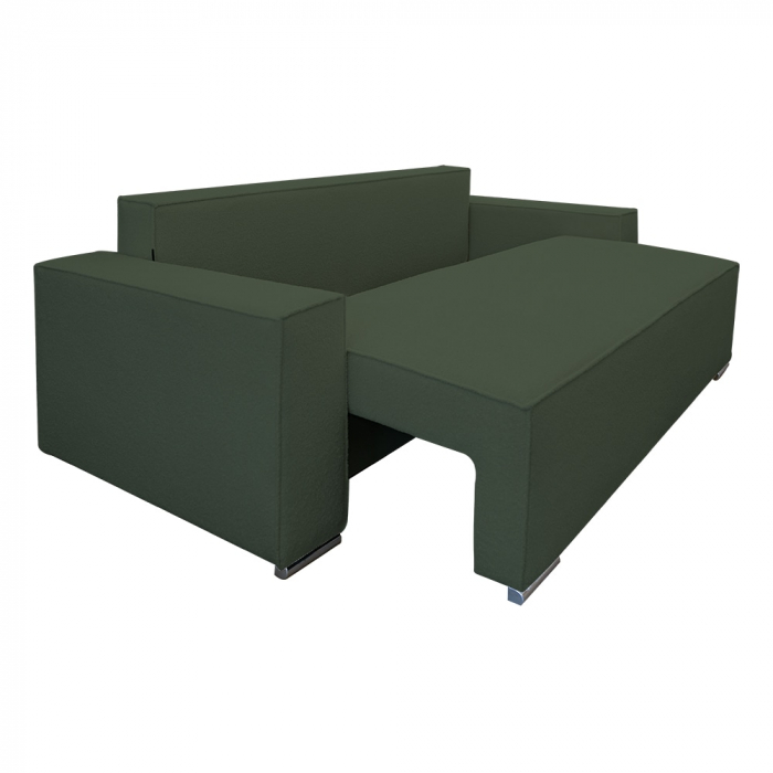Canapea extensibila Nube cu lada de depozitare, N37 verde, 230x100x82 [3]