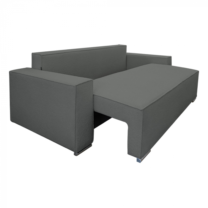 Canapea extensibila Nube  cu lada de depozitare, N92 gri inchis, 230x100x82 [3]