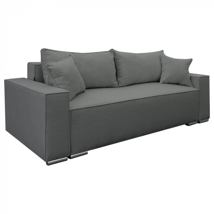 Canapea extensibila Nube  cu lada de depozitare, N92 gri inchis, 230x100x82 [1]