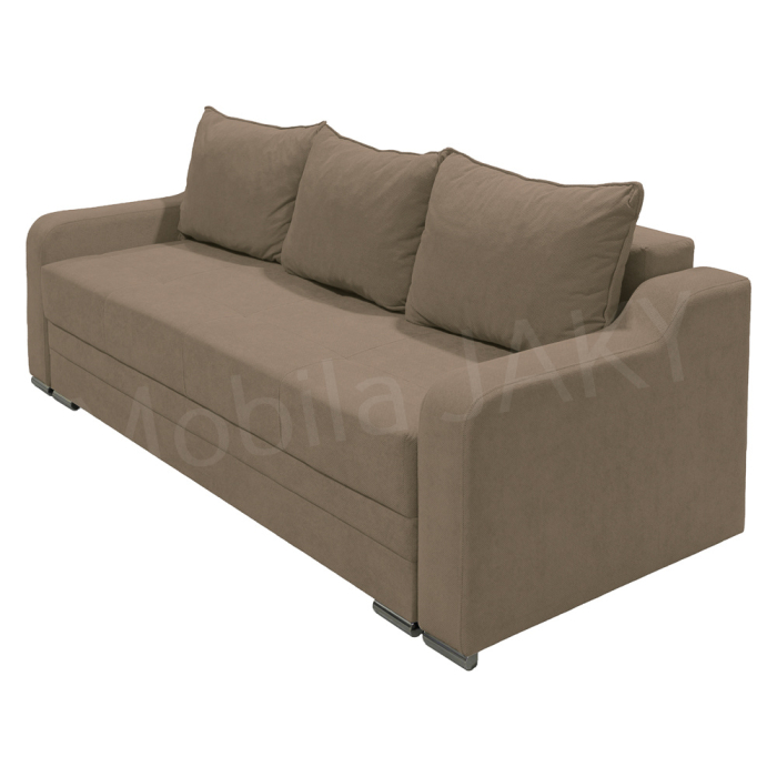 Canapea extensibila Gina, 3 locuri, cappuccino, cu lada de depozitare, dimensiune 226x98x78 cm [2]
