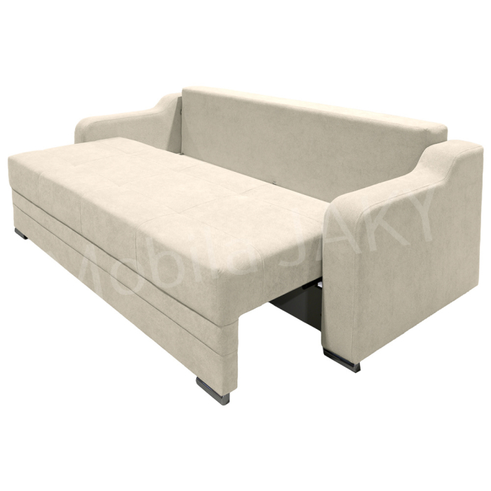 Canapea extensibila Gina, 3 locuri, crem, cu lada de depozitare, dimensiune 226x98x78 cm [4]