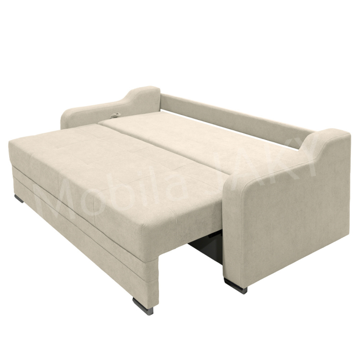 Canapea extensibila Gina, 3 locuri, crem, cu lada de depozitare, dimensiune 226x98x78 cm [6]