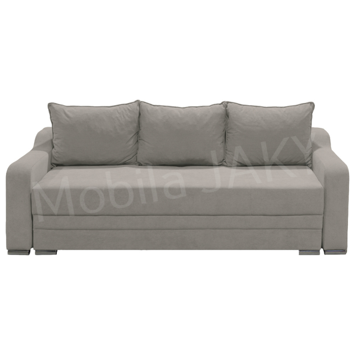 Canapea extensibila Ginette, 3 locuri, gri deschis, cu lada de depozitare, dimensiune 226x98x78 cm [2]
