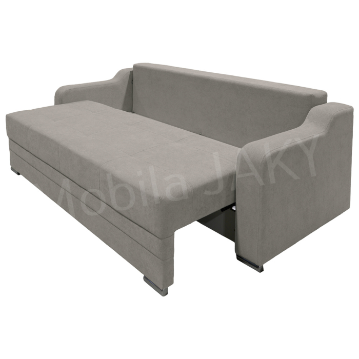 Canapea extensibila Gina, 3 locuri, gri deschis, cu lada de depozitare, dimensiune 226x98x78 cm [4]