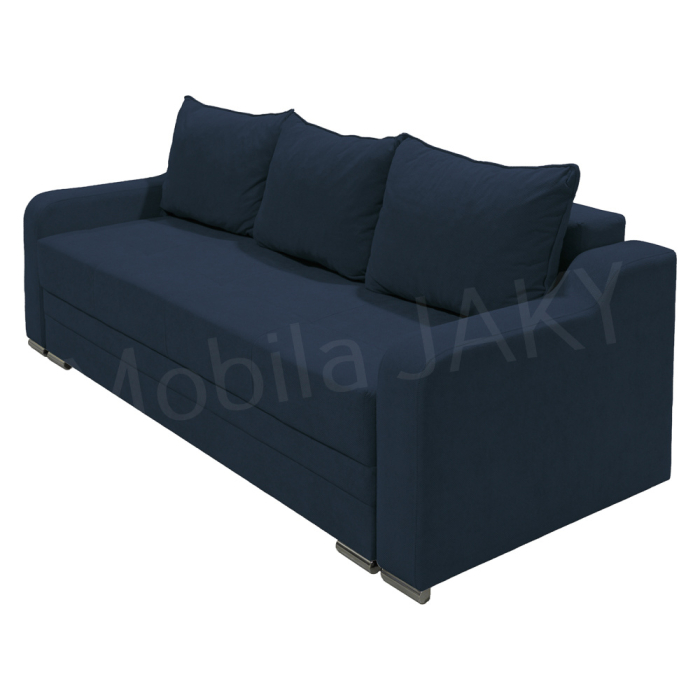 Canapea extensibila Gina, 3 locuri, bleumarin, cu lada de depozitare, dimensiune 226x98x78 cm [2]