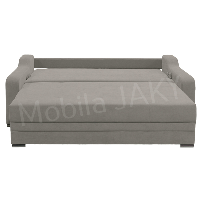 Canapea extensibila Gina, 3 locuri, gri deschis, cu lada de depozitare, dimensiune 226x98x78 cm [5]