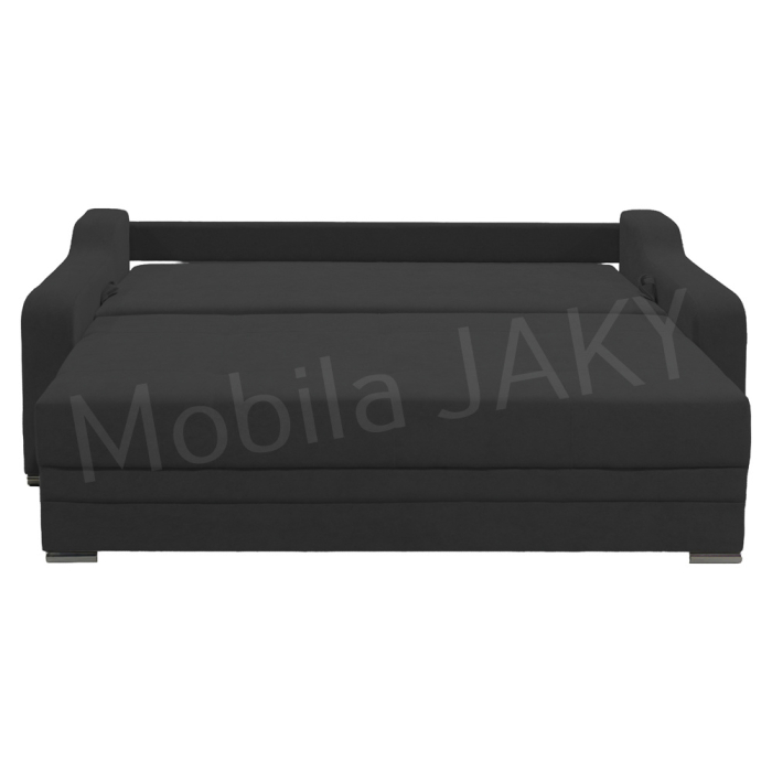 Canapea extensibila Gina, 3 locuri, gri inchis, cu lada de depozitare, dimensiune 226x98x78 cm [5]