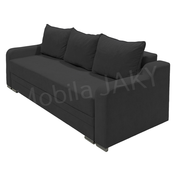 Canapea extensibila Gina, 3 locuri, gri inchis, cu lada de depozitare, dimensiune 226x98x78 cm [2]