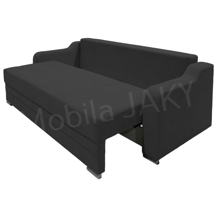 Canapea extensibila Gina, 3 locuri, gri inchis, cu lada de depozitare, dimensiune 226x98x78 cm [4]