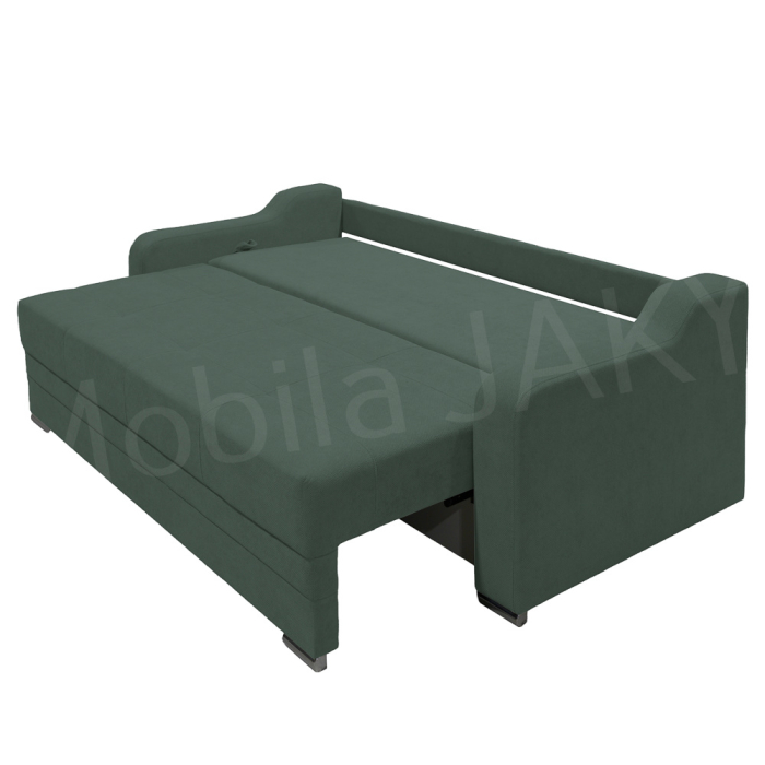 Canapea extensibila Gina, 3 locuri, verde, cu lada de depozitare, dimensiune 226x98x78 cm [6]